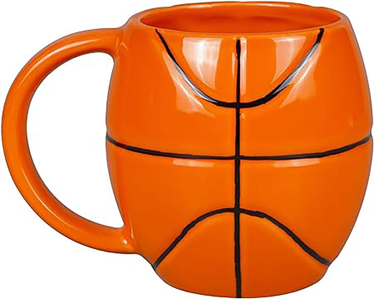 Ceramic Graphic Basketball Mug, 14oz, basketball design, microwave and dishwasher safe.