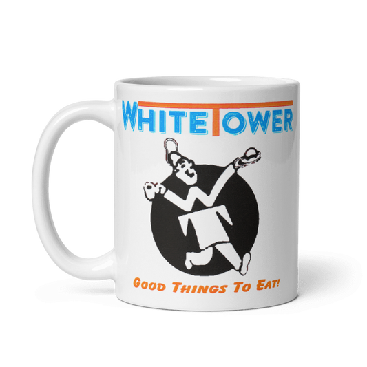 Vintage White Tower Ceramic Mug